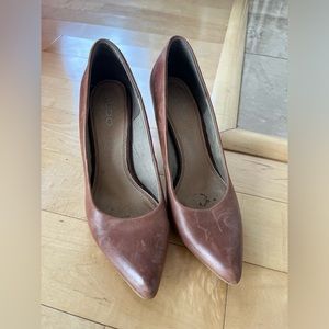 Aldo Brown Leather High Heels